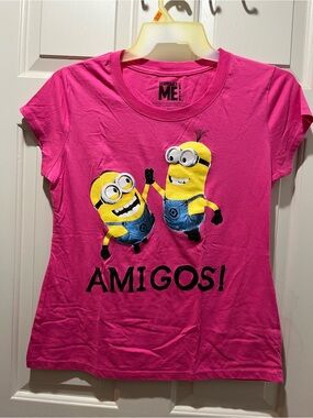 Universal Hot Pink Minions 'Amigos' Graphic Tee